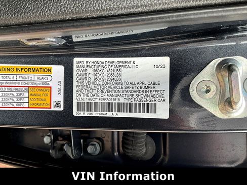 Used 2024 Honda Accord EX image 18