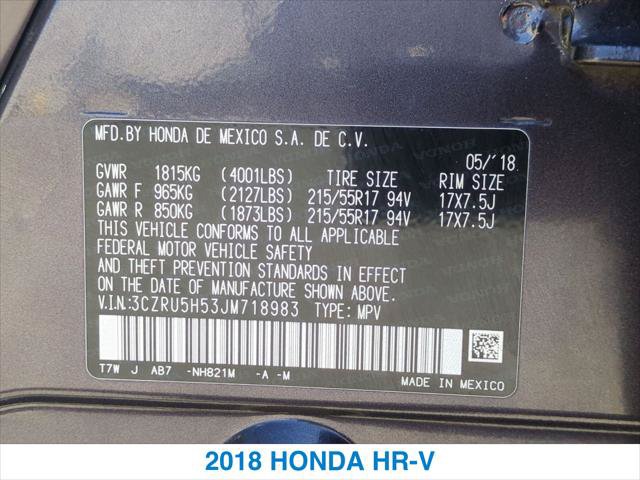 Certified 2018 Honda HR-V EX image 26
