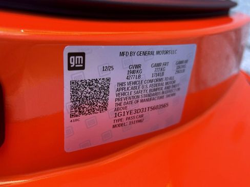 New 2026 Chevrolet Corvette Z06 w/ Battery Protection Package image 22