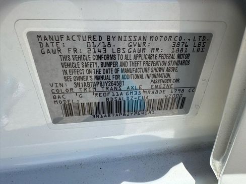 Used 2018 Nissan Sentra SV w/ Protection Package image 16