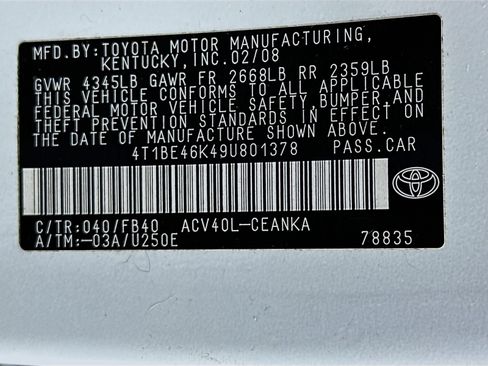 Used 2009 Toyota Camry LE FWD image 28