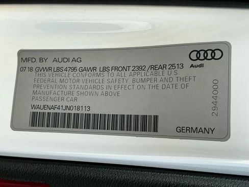 Used 2018 Audi A4 2.0T Premium Plus w/ Premium Plus Package image 37