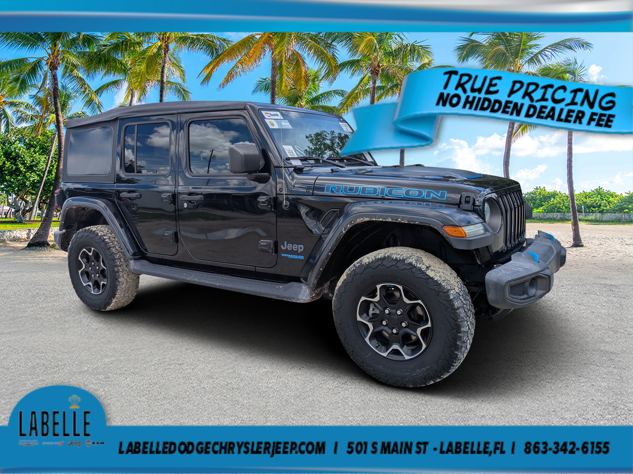Used 2022 Jeep Wrangler Unlimited Rubicon 4xe AWD/4WD image 1