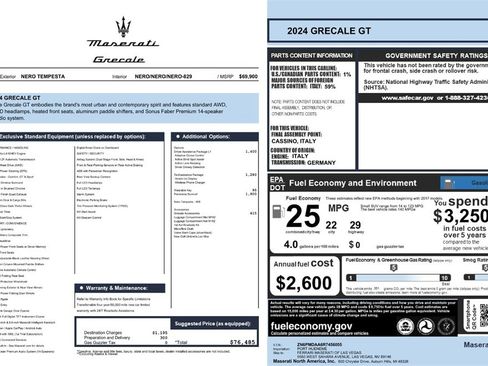New 2024 Maserati Grecale GT image 55