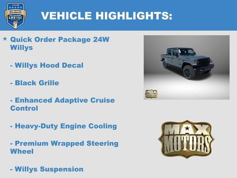 New 2025 Jeep Gladiator Willys image 22