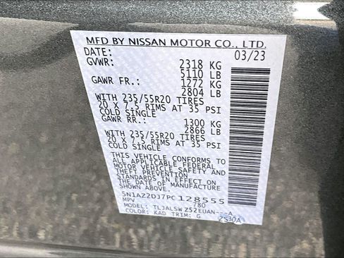 Certified 2023 Nissan Murano Platinum image 33