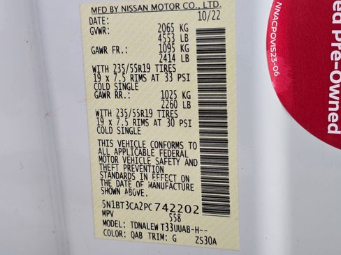 Certified 2023 Nissan Rogue SL w/ SL Premium Package image 36