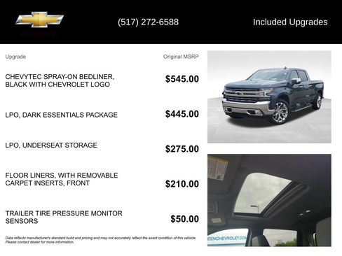 Used 2021 Chevrolet Silverado 1500 LTZ w/ Technology Package AWD/4WD image 6