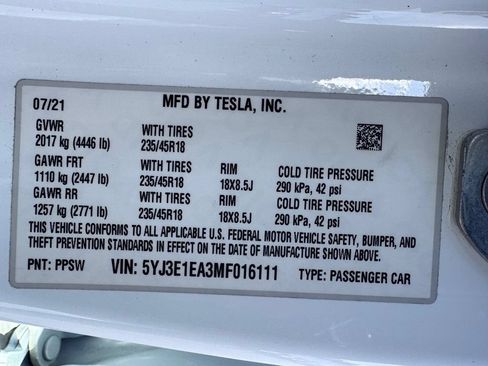 Used 2021 Tesla Model 3 Standard Range Plus RWD image 39