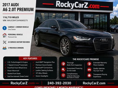 Used 2017 Audi A6 2.0T Premium FWD image 1
