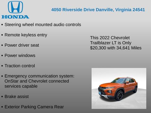 Used 2022 Chevrolet TrailBlazer LT AWD/4WD image 12