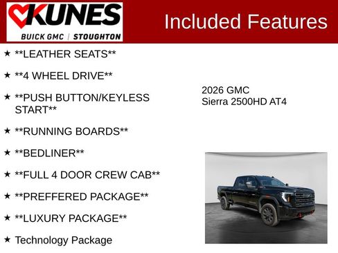 Used 2026 GMC Sierra 2500 AT4 w/ AT4 Premium Plus Package AWD/4WD image 3
