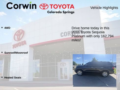 Used 2016 Toyota Sequoia Platinum AWD/4WD image 6