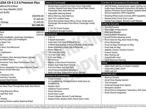 New 2026 MAZDA CX-5 2.5 S w/ Premium Plus Package AWD/4WD image 2