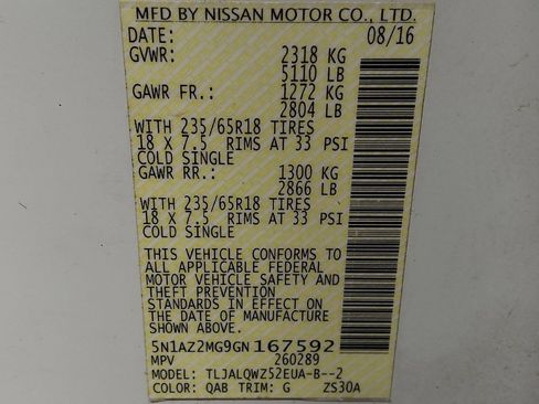 Used 2016 Nissan Murano SV w/ Premium Package image 33