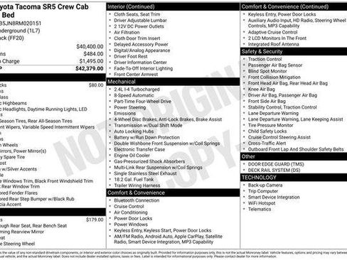 Certified 2024 Toyota Tacoma SR5 AWD/4WD image 40