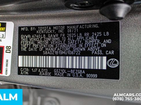 Used 2021 Lexus ES 350 w/ Premium Package image 37