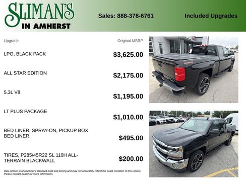 Used 2017 Chevrolet Silverado 1500 LT w/ LPO, Black Pack AWD/4WD image 11