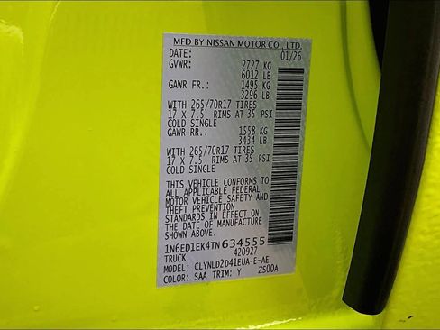 New 2026 Nissan Frontier PRO-4X w/ Pro Premium Package image 17