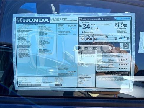 New 2026 Honda Civic Sport image 18