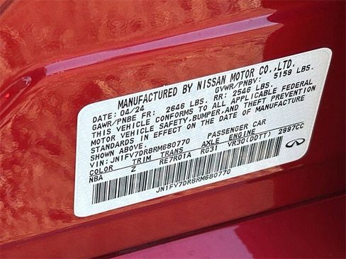 Certified 2024 INFINITI Q50 Red Sport 400 image 33