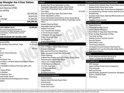 Used 2024 Jeep Wrangler Unlimited Sahara w/ Technology Group image 6