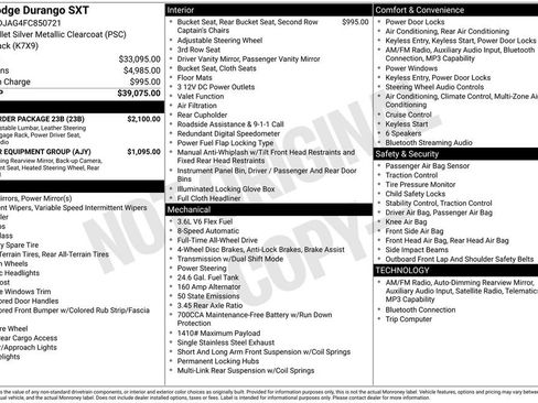 Used 2015 Dodge Durango SXT w/ Quick Order Package 23B AWD/4WD image 5