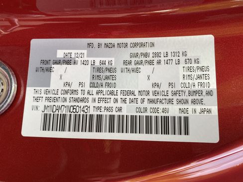 Used 2022 MAZDA MX-5 Miata RF Grand Touring RWD image 33