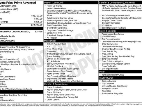 Used 2017 Toyota Prius Prime Advanced image 2