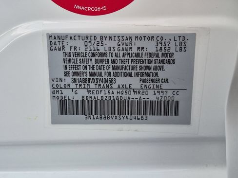 Used 2025 Nissan Sentra S FWD image 27