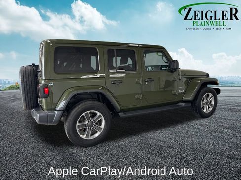 Used 2021 Jeep Wrangler Unlimited Sahara w/ Uconnect 4C Nav & Sound Group AWD/4WD image 6