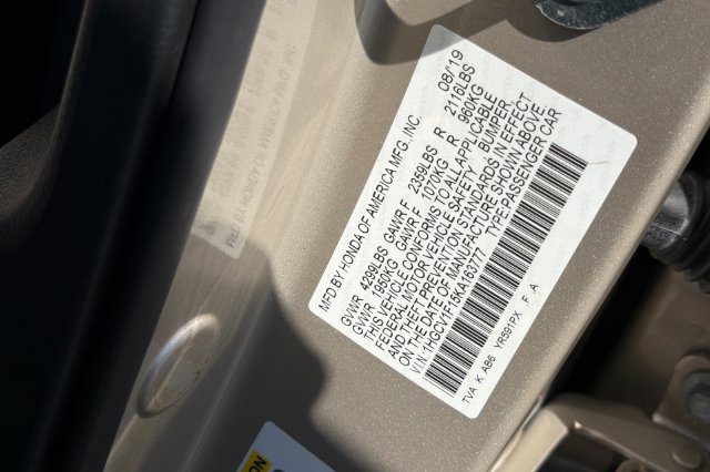 Certified 2019 Honda Accord LX image 35