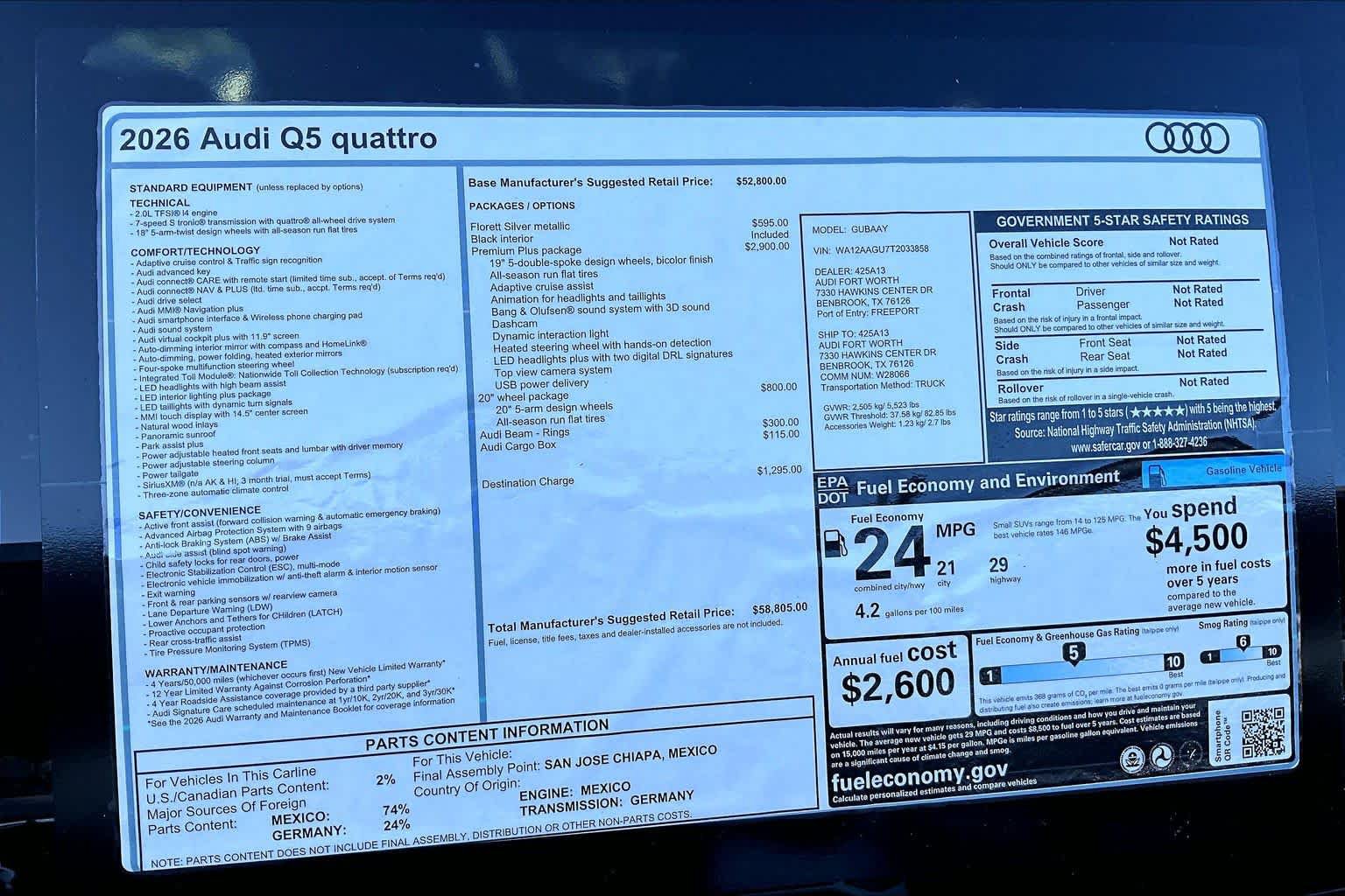 New 2026 Audi Q5 Premium w/ Premium Plus AWD/4WD image 16
