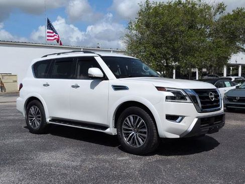 Certified 2023 Nissan Armada SL w/ Captain's Chairs Package RWD image 2