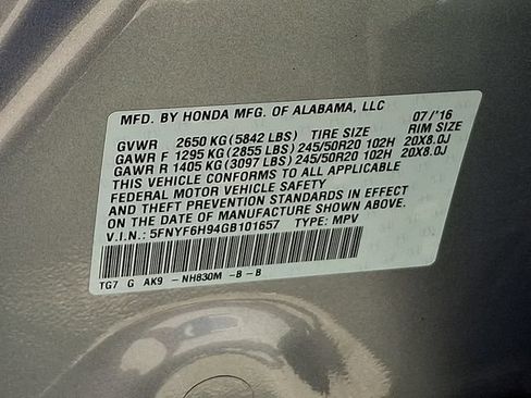 Used 2016 Honda Pilot Touring image 28