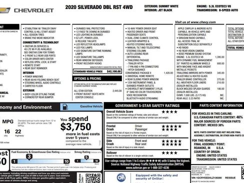 Used 2020 Chevrolet Silverado 1500 RST w/ All-Star Edition AWD/4WD image 6