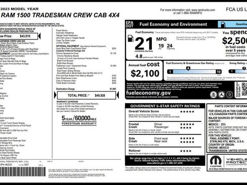 Used 2023 RAM 1500 Tradesman image 4