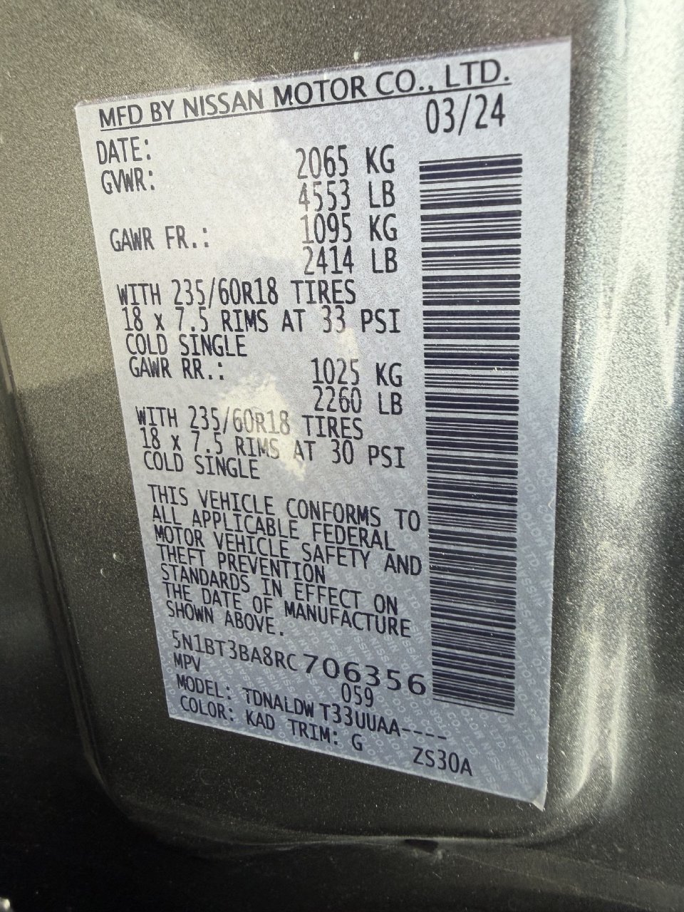 Used 2024 Nissan Rogue SV w/ SV Premium Package FWD image 28