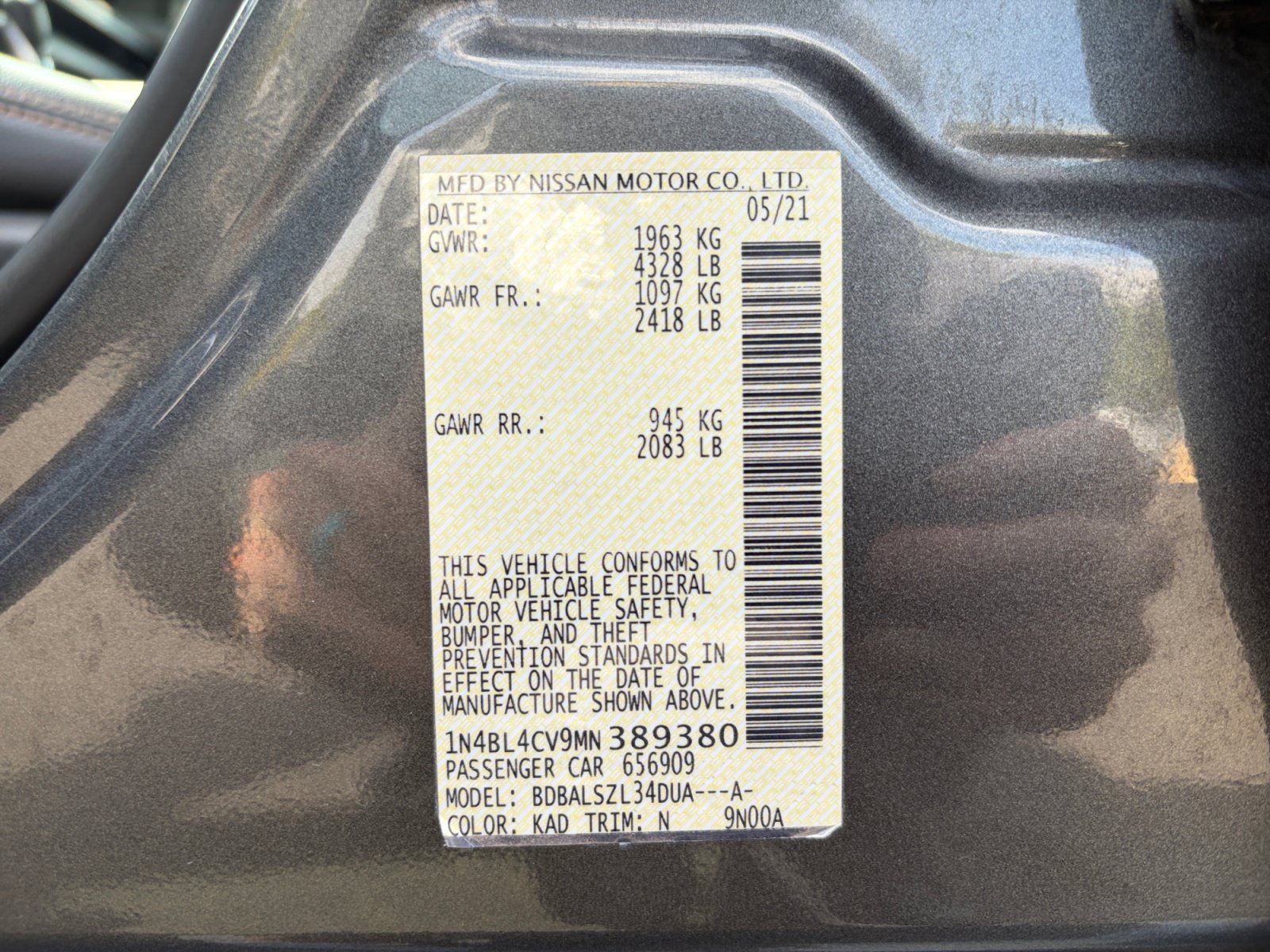 Used 2021 Nissan Altima 2.5 SR FWD image 25