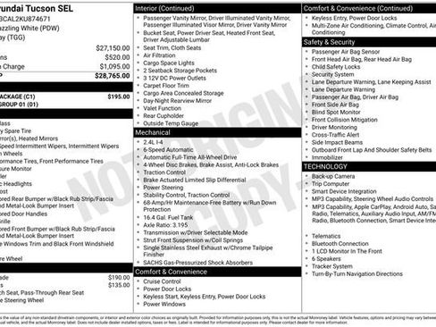 Used 2019 Hyundai Tucson SEL w/ Cargo Package AWD/4WD image 8