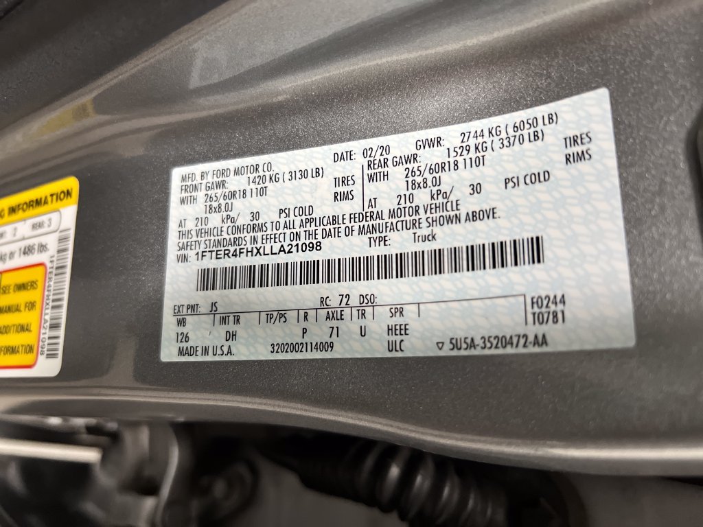 Used 2020 Ford Ranger Lariat w/ Technology Package AWD/4WD image 33