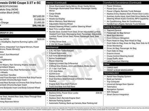 New 2026 Genesis GV80 3.5T e-SC AWD/4WD image 5