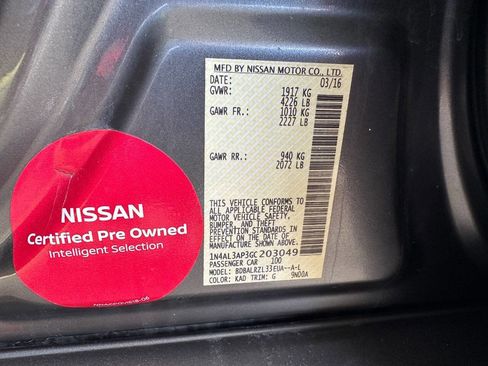 Used 2016 Nissan Altima 2.5 SL w/ Moonroof Package FWD image 45