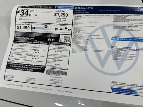 New 2026 Volkswagen Jetta S image 40