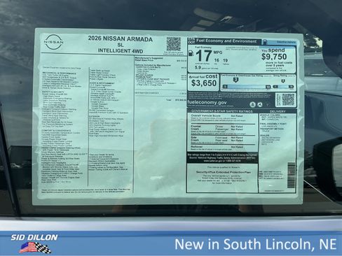 New 2026 Nissan Armada SL w/ Captain's Chari Seat Package image 13