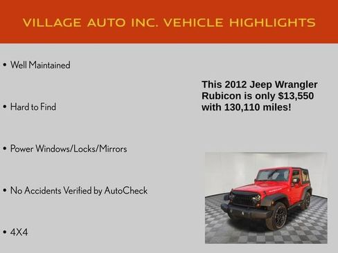 Used 2012 Jeep Wrangler Rubicon w/ PWR Convenience Group image 7