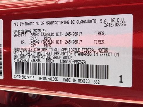 New 2026 Toyota Tacoma SR5 image 26