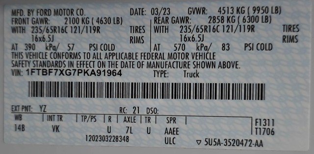 Used 2023 Ford Transit 350 148 High Roof Extended w/ Load Area Protection Package RWD image 36