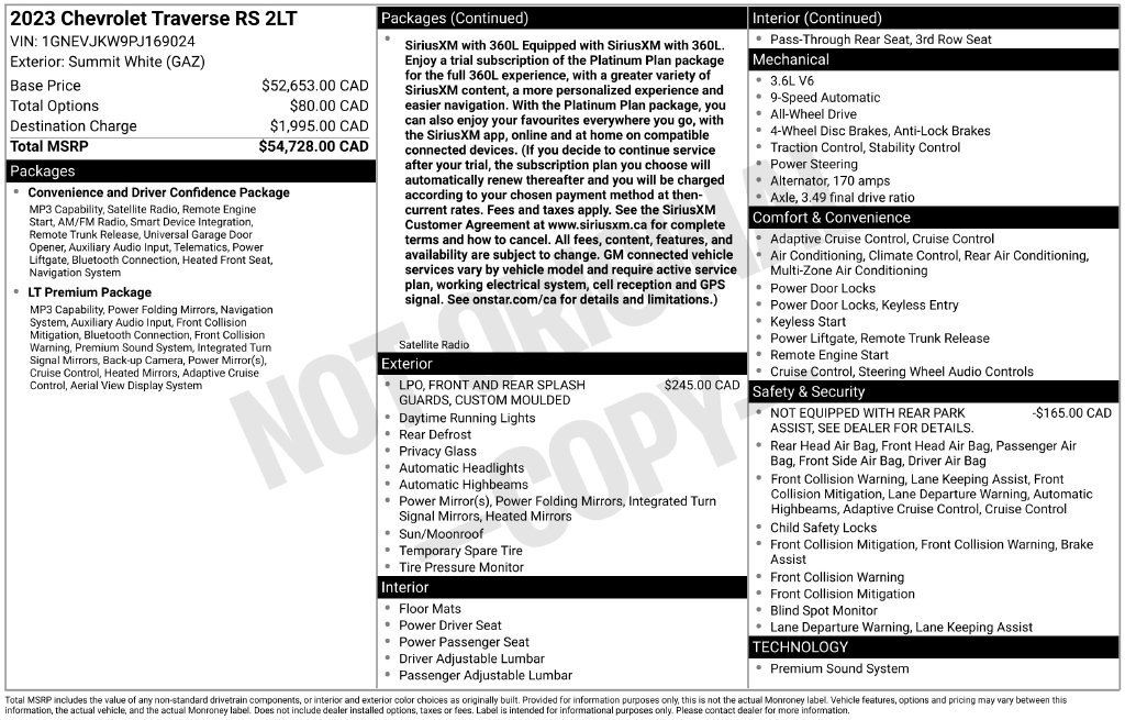 Used 2023 Chevrolet Traverse RS AWD/4WD image 35