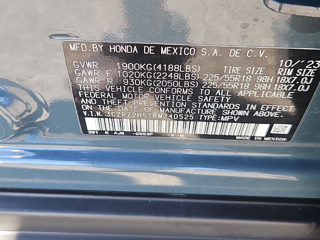 Certified 2024 Honda HR-V Sport image 14